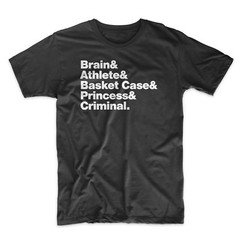 Breakfast Club T-Shirt. On Black, White, Gray or Red Soft Cotton. 80’s Movie Tee