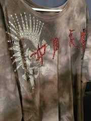 The Great China Wall 2XL VINTAGE AUTHENTIC SWAROVSKI Crystals Men’s TGCW