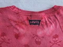 Vintage Levi’s Custom Bleach Art Skull T-Shirt XL Upcycled Hand Painted