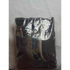 Arrow Mens Long Sleeve Henley Shirt Dark Brown Cotton Blend Size Large
