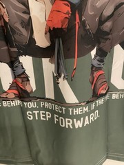 Samurai (Tokyo) Step Forward 3D Printed Single Sided T-shirt Size XL
