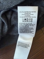 Men’s Lucky Brand Short Sleeve Gray Tshirt With Clover Very Soft Feel Size Large