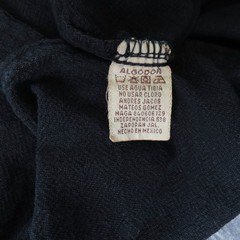 Garras Shirt Mens XL Black Cotton Gauze Lace Up Mexican Festival Beach Casual