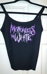 Motionless in white crop top motionless in white tank top Any Color Logo Addnote