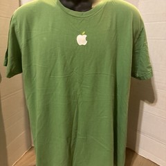 APPLE Employee T-Shirt~AMERICAN APPAREL USA~ Apple Green~TECH COMPANY~Adult XL