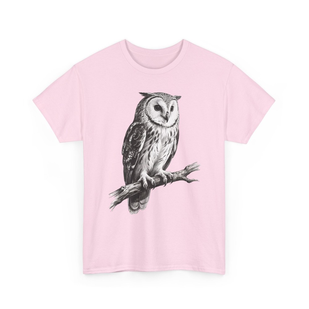 Vintage Majestic Owl Graphic Shirt Nature Lover Woodland Bird Art Wildlife Tee
