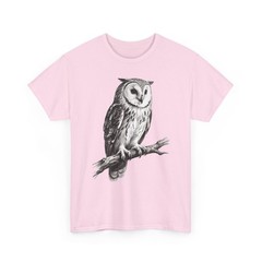 Vintage Majestic Owl Graphic Shirt Nature Lover Woodland Bird Art Wildlife Tee