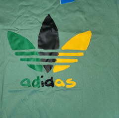 NEW MEN’S ADIDAS ORIGINALS MULTI COLOR TREFOIL SHIRT ~SIZE MEDIUM #IZ2571
