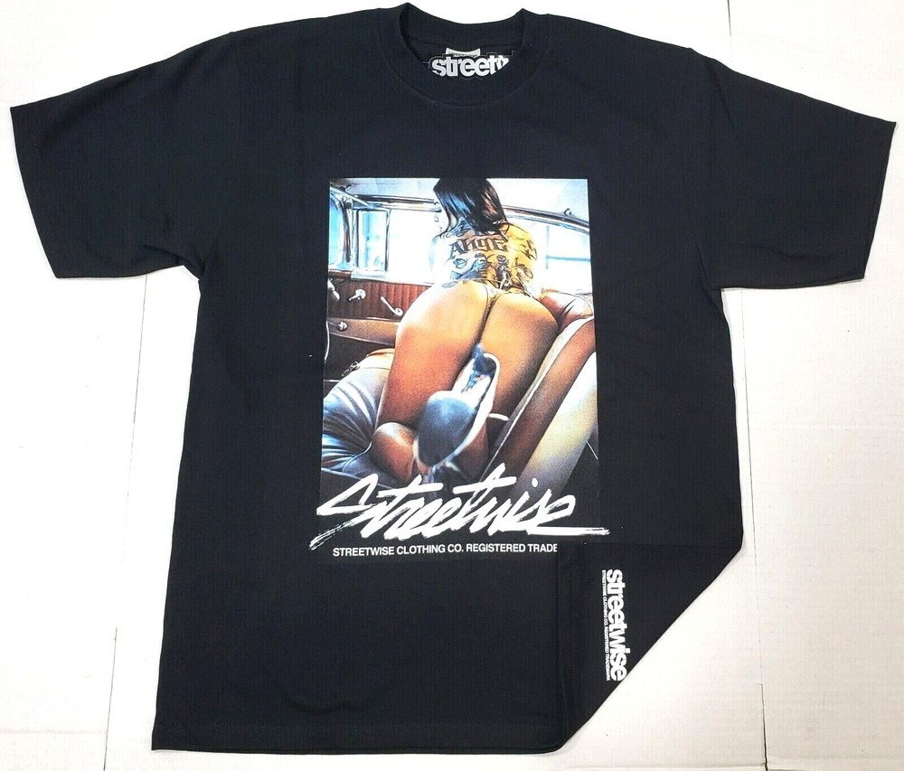 STREETWISE SHOTGUN T-shirt Urban Streetwear Men’s Tee Black New