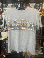 Rare VTG JNCO Skateboard Wraparound Tee Tagged Large Measures Medium Skater Y2K