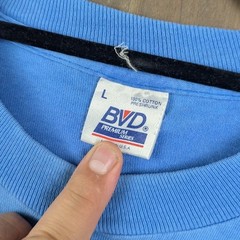 BVD Distressed Vintage Gradient Sun Faded Distressed Selvedge Pocket Shirt Large