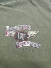 Leesburg Bikefest 2014 Small Green Event Men Shirt..#2934