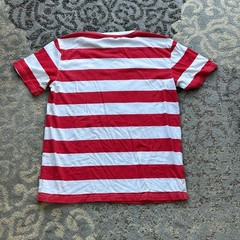 Where’s Waldo? Red & White Striped Tee Medium