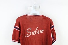 Vintage 40s 50s Mens S Rayon Durene Knit Chain Stitch Salem Jersey T-Shirt USA