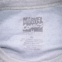 Marvel Comics Men’s XL Gray Graphic Print Crew Neck Tee Hulk Iron Man Spiderman