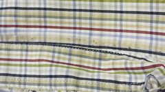 FRENCH CONNECTION Mens Shirt Checked Multicolour Casual Short Sleeve Striped L