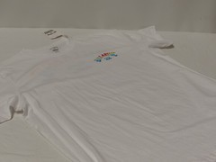 Billabong MENS SIZE XL T-Shirt WHITE Logo Print Premium Cotton