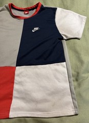 vintage 1980s “NIKE” T-SHIRT MEN’S M medium STRETCH MULTI-COLOR S/S very rare