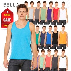 Bella Canvas Premium Unisex Triblend Jersey Sleeveless XS-XL Tank Top R-3480