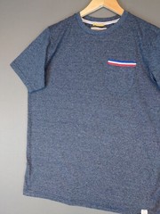 Free Planet Short Sleeve Pocket T Shirt Blue Men’s Size Medium Cotton Blend