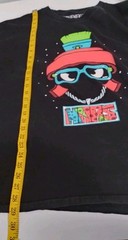 Vtg Original Rufnek Neon MARS Tshirt Mens XL Black 100% Cotton Street Retro READ