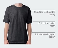 Hanes Men’s Beefy-t T-Shirt, Heavyweight Cotton Tee, 2 Pack, Big & Tall