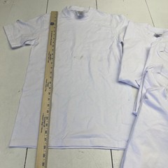 Shaka Wear Super Max Heavy White Short Sleeve T Shirts 5 Pack Mens Small Defects
