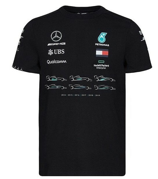 Mercedes AMG Formula 1 Team Constructors Champions T-shirt ALL SIZES XS to XXL