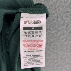 Gymshark T Shirt Men M Green Training Activewear Workout Gym Fitness Raglan