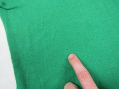 Vtg 1980s Green Blank USA Made Sportswear Basic T Shirt Sz M 38-40 50/50