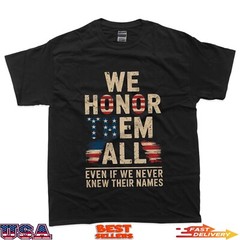 Memorial Day Honor Fallen Heroes Military Boots Dog Tags T-Shirt