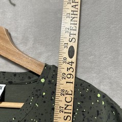 Gymshark Micro Print T Shirt Men’s XL Green Short Sleeve Crew Neck Straight Hem