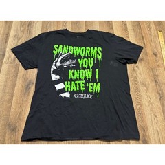 Ripple Junction Beetlejuice T-Shirt Mens XL Black Unisex Sandworms Quote Good