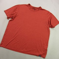 Patagonia Shirt Mens Large Red Short Sleeve Crew Neck Casual Outdoors