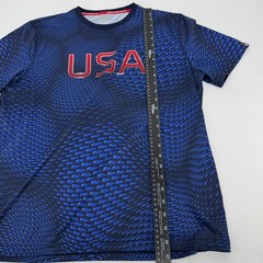 Polo Ralph Lauren USA Performance T-Shirt Mens Large Blue Graphic Polo Sport Tee