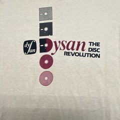 Vintage 1981 Dysan Dics Tech T Shirt Hanes Beefy-T Made in USA Large RARE