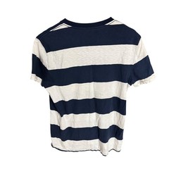 American Eagle Mens V-Neck T-Shirt Bundle 2PK Striped Athletic Fit Blue Multi M