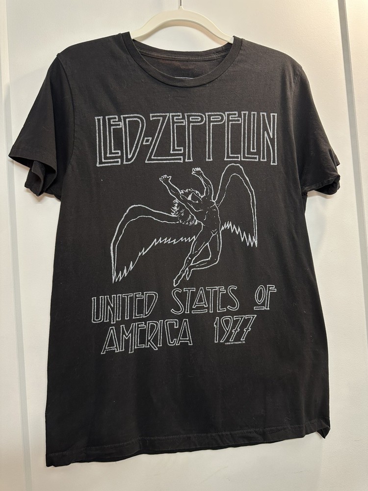 Led Zeppelin Icarus United States of America 1977 Tour Black M Shirt Official