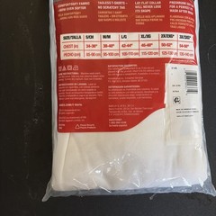 Men’s White Cotton Hanes 2135 Tagless T Shirts Large 42-44 New 3 Pk