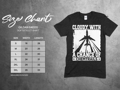 Cloudy with a Chance of Chemtrails T-Shirt, Funny Conspiracy Theory Tee, Humor