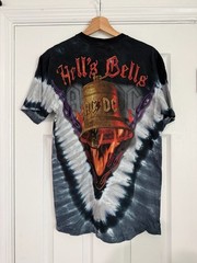 Liquid Blue AC/DC Hell’s Bells Tie-Dye Graphic T-Shirt Sz M