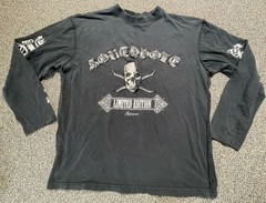 Vintage Southpole Y2K Limited Edition Graphic Skull Long Sleeve Large Black Rare