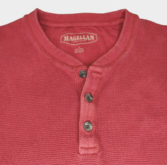 Bundle Lot of 2 Magellan Outdoors Mens XL Classic Fit Thermal Henley Shirt