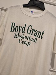 Vintage Nike Boyd Grant Basketball Camp Shirt Sz Large Sheer White 80’s CSU Rams
