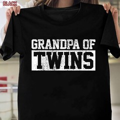 Twins Grandpa Grandfather T-Shirt Special Gift For Men, Dad, Tee Gift