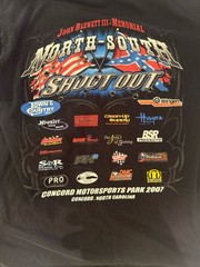 Vintage 2007 North South Shootout Racing T Shirt Men L Concord NC Anvil
