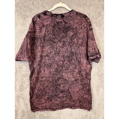 Mayan Flea Market Cozumel Mexico Marlin Acid Wash Tee Purple Mens XXL