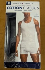 Tommy Hilfiger 2 Pack Cotton Classic A-Shirt Tank- L Black