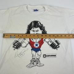 Vintage Converse T Shirt 1980s New York Jets Mark Gastineau Single Stitch Size S
