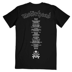Motorhead – March Or Die with Lyrics backprint – Black t-shirt